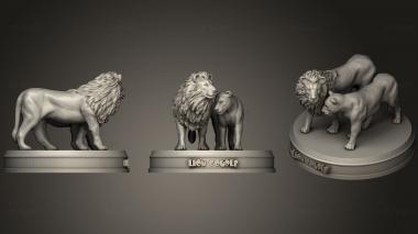 3D model Lion Couple (STL)